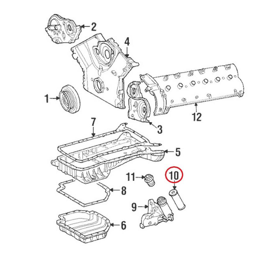 Mercedes Engine Oil Filter 1201800009